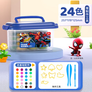 迪士尼（Disney）24色超輕粘土 學生彩泥橡皮泥套裝 兒童手工DIY玩具 安全無異味輕泥黏土 漫威蜘蛛A74006-A1X
