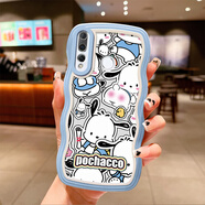 華為（HUAWEI）硅膠保護(hù)套ins風(fēng)學(xué)生手機(jī)殼 【大波浪-帕恰狗CY04】藍(lán)色 華為 nova 4E