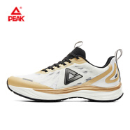 匹克跑步鞋男決勝100態(tài)極薄底場(chǎng)地田徑競訓鴛鴦跑鞋中考體測訓練鞋 白/金/黑 39