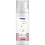 水寶寶（Coppertone） 面部防曬乳SPF60+ 煙酰胺提亮 隱形清爽 全膚色適用 無香型50ml