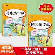 2025年二年級語(yǔ)文上冊下冊同步練字帖（2冊）部編教材版小學(xué)生練字帖每日一練硬筆鋼筆楷書(shū)書(shū)法字帖掃碼演示生字筆畫(huà)筆順練習上書(shū)香節閱讀節