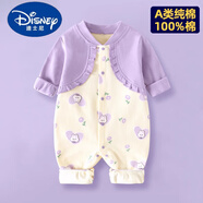 迪士尼1套:0-36月嬰兒衣服春秋冬季新生寶寶連體衣初生哈衣外出服春秋裝 長袖(淑女)愛心兔 圖片色 80cm
