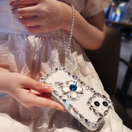 鑲鉆四葉草適用蘋果14手機套奢華iPhone13女神12Promax透明12外殼 水鉆四葉花+帶手鏈 66s4.7寸通用
