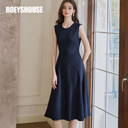 ROEYSHOUSE羅衣新款女裝無(wú)袖連衣裙2025秋裝新款高級感中長(cháng)裙11693 藏青色 （連衣裙） M