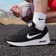 耐克（NIKE）官方 艦店跑步鞋男鞋 25秋新款A(yù)irmax氣墊鞋透氣慢跑鞋低幫運動鞋 AIR MAX緩震/黑白 45 (290mm)