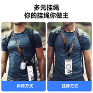 多可思手機掛繩斜挎可拆卸高端結實(shí)耐用男女登山戶(hù)外防摔防丟神器長(cháng)款尼龍編織背帶雙邊調節手機殼掛繩 迷彩綠-二合一多功能掛繩
