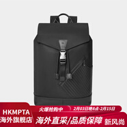 皮爾卡丹（pierre cardin）【頭層牛皮】無(wú)性別男女雙肩包時(shí)尚20L大容量手提背包電腦包 黑色 310*430*150（mm）