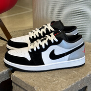 耐克（NIKE）鞋子aj男鞋 Air Jordan 1 Low 低幫男子運動(dòng)休閑鞋籃球鞋 HF3148-106 黑白 40