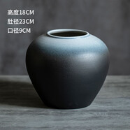 景德鎮(zhèn)花瓶陶瓷擺件客廳插花新中式輕奢裝飾品花器復(fù)古手工大花盆 醉美人【小】