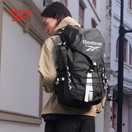 Reebok銳步防潑水輕量化雙肩包多隔層耐磨運動背包透氣可調(diào)肩帶