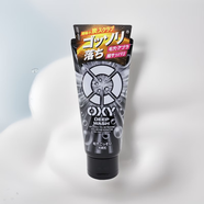 樂敦（ROHTO）日本本土ROHTO樂敦OXY男士抗痘毛孔清潔洗面奶黑炭清潔保濕130g 黑色【深層清潔】洗面奶 130g