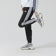 阿迪達(dá)斯 （adidas）女三條紋運(yùn)動(dòng)套裝 秋潮流時(shí)尚瑜伽跑步健身訓(xùn)練服透氣休閑衣褲 聚酯纖維/氨綸 長褲JI8313 XS