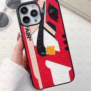 瑞桓柏廠家直銷AIRJORDAN喬丹球鞋蘋果手機(jī)立體硅膠殼IPHONE16promax AJ款-紅色 iPhone13