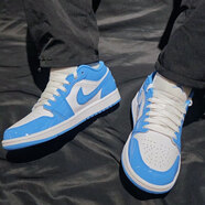 耐克（NIKE）鞋子aj男鞋 Air Jordan 1 Low 低幫男子運動(dòng)休閑鞋籃球鞋 FZ2138-114 藍色 45