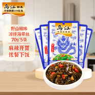 烏江榨菜 下飯菜 小涼菜  麻辣野山椒味涼拌海帶絲 70g*5袋 