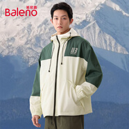 班尼路（Baleno）寬松夾克男款戶外潮牌男士開衫外套春季休閑運(yùn)動(dòng)雨天露營男生衣服