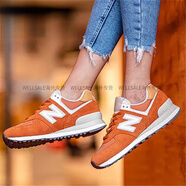 NEWBALANCE官方正品574休閑鞋WL574BTBWL574NVCWL574SYPWL574VDR 桔灰色/WL574SYN 35 220mm