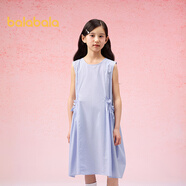 巴拉巴拉女童裙子兒童連衣裙夏裝中大童甜美文藝無(wú)袖花苞裙子208225111015