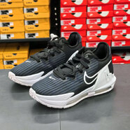 耐克（NIKE）女鞋春季新款LEBRON WITNESS 6詹姆斯大童籃球鞋緩震運動(dòng)鞋 DD0423-002黑白暗夜藍 38