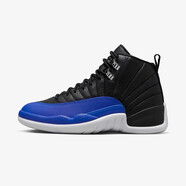耐克（NIKE）Air Jordan 12 GS AJ12 喬12籃球鞋 黑藍(lán) 皇家藍(lán)AO6068-004 37.5