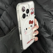 途兮甜美KT貓表情磁吸殼適用iphone16pro手機(jī)殼蘋(píng)果15保護(hù)套14透明13新款16promax全包防摔max高級(jí)感女 磁吸殼-甜美KT貓表情 iPhone 16proMax