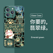 適用iPhone16手機(jī)殼蛇年蘋果16pro豹紋max秋冬iPhone15新款14女防摔手機(jī)保護(hù)殼套 【翡翠綠】豹紋貓-BL131721H iPhone 6 plus