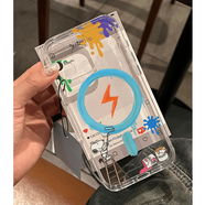 班美蘿【抖音爆款】刷墻史努比適用蘋果PROMAX手機殼iPhonePlus新款//全包 刷墻史努比【透明太空殼】 蘋果6PLUS
