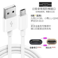 PVBD榨汁機小型果汁機便攜式充電線(xiàn)適用羅婭九陽(yáng)臻米小熊usb 白色B款Micro線(xiàn) 1m