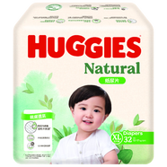 HUGGIES天然透氣紙尿片加大碼32片