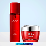 玉蘭油（OLAY） 大紅瓶保濕緊致水乳套裝禮盒 抗皺護膚品送禮物情人節媽媽 【2件套】水霜基本款