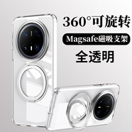 八腳獸旋轉(zhuǎn)支點(diǎn)殼華為mate70pro+手機(jī)殼新款Mate60pro+磁吸支架mate70/M60指環(huán)外殼防摔磨砂高級(jí)男女 【全透明】防摔/360度旋轉(zhuǎn)磁吸支點(diǎn)殼 華為Mate 60Pro/60Pro