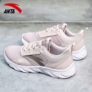 安踏（ANTA）鞋子女運動(dòng)鞋秋季官方旗艦網(wǎng)面透氣2025新款軟底防滑耐磨跑步鞋 藕灰-2 37.5