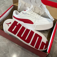 PUMA KING新款PM男女小白鞋SKYE運動休閑校園風百搭防滑情侶增高板鞋男女款 彪三代白紅馬 42