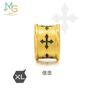 周生生黃金轉運珠王安宇同款 信念XL足金男女情侶串珠 不含繩86640C定價(jià)