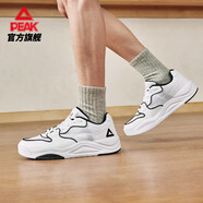 匹克（PEAK）態(tài)極漫行板鞋男鞋秋冬輕便網(wǎng)面透氣百搭增高情侶休閑鞋子男運動(dòng)鞋 【網(wǎng)面】大白/黑色 41