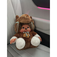 萌趣趣（Monchhichi）萌趣趣蒙奇奇40周年紀(jì)念版80cm金毛男孩女孩毛絨玩偶2L 45cm生肖馬