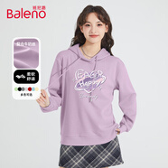 班尼路（Baleno）套頭連帽衛(wèi)衣女2025年春秋季薄款寬松休閑小個子外套上衣