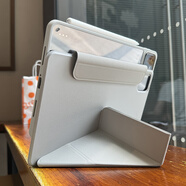 VXJ新款3+y適用小米8平板pad6保護殼7spro12.5亞克力透明5防彎防摔拆分5三折全包邊max14無(wú)筆槽搭扣套 【3+Y支撐丨升降檔位丨防污材質(zhì)】灰色 小米8/8Pro(11.2英寸)