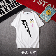 簡(jiǎn)顧喬尼喬斯達 牙4 飆馬野郎 JOJO的奇妙冒險 短袖T恤棉動(dòng)漫衣服夏季 白色 2XL