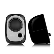 漫步者（EDIFIER） R12U臺(tái)式電腦音響低音炮家用迷你筆記本小音箱USB供電重低音影響小喇叭 黑色
