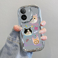 庫洛熊iQOOZ7手機殼Z7X保護iQOO套Z7愛(ài)酷vivoiQOOZ新款X全包iQ00iQZ防摔ipooz硅膠iooqz女icooz外殼vivoz 電鍍奶油紋-銀色-ZC21可愛(ài)貓咪 iQOO Z7x