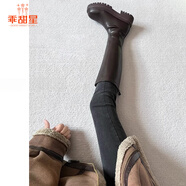 乖甜星煙灰色牛仔褲女2025年秋季新款高腰顯瘦修身緊身小腳鉛筆褲子 灰色【單褲】 25 70-85斤