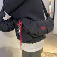 阿迪達斯（adidas）三葉草單肩包男包女包2025夏季新款運動(dòng)包輕便休閑腰包斜挎包胸包 JY8573蛇年限定 牛角包 以專(zhuān)柜實(shí)物為準