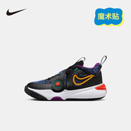 NIKE 耐克童鞋男童籃球鞋 TEAM HUSTLE 易穿脫魔術(shù)貼兒童運(yùn)動(dòng)鞋小童