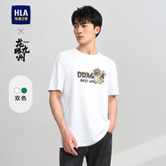 海瀾之家 HLA短袖T恤男龍騰九州IP系列短袖男夏 米白花紋L0 S 165/84A