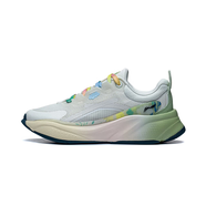 李寧SOFT休閑鞋女鞋新款輕便透氣運動(dòng)鞋鞋子AGLT052 乳白色/靜謐綠 36