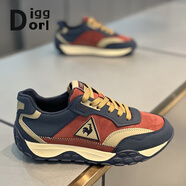 Diggorl輕奢品牌男鞋阿甘鞋男2025春秋新款戶外運動休閑鞋軟底舒適鞋子男 紅藍(lán)色 38 （標(biāo)準(zhǔn)皮鞋碼）