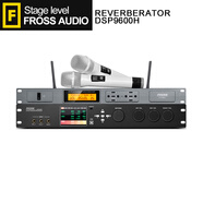 沸斯（FROSS） DSP9600 家庭卡拉ok混響器 專業(yè)ktv前級效果器 音頻處理均衡器反饋抑制防嘯叫舞臺演出設(shè)備 KTV樂器版/黑色+無線麥克風(fēng)