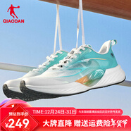 喬丹男鞋跑步鞋飛影TEAM2.0減震回彈網(wǎng)面透氣慢跑鞋夏季運動(dòng)鞋子男 喬丹白/湖水藍 40