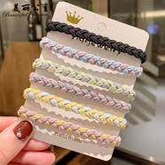 美麗公主湊單銀色金屬發(fā)夾女劉海夾頭飾卡通可愛(ài)發(fā)圈頭繩個(gè)性側(cè)邊夾鴨嘴夾 頭繩手鏈兩用【隨機(jī)3根裝】